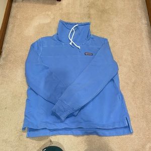 Vineyard vines blue cowl neck sweatshirt